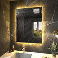 Smart Lighted Mirror With Touch Screen TV Tri-color Adjustable Light 2 in 1 Mirror TV Ideal for Hotels and RV