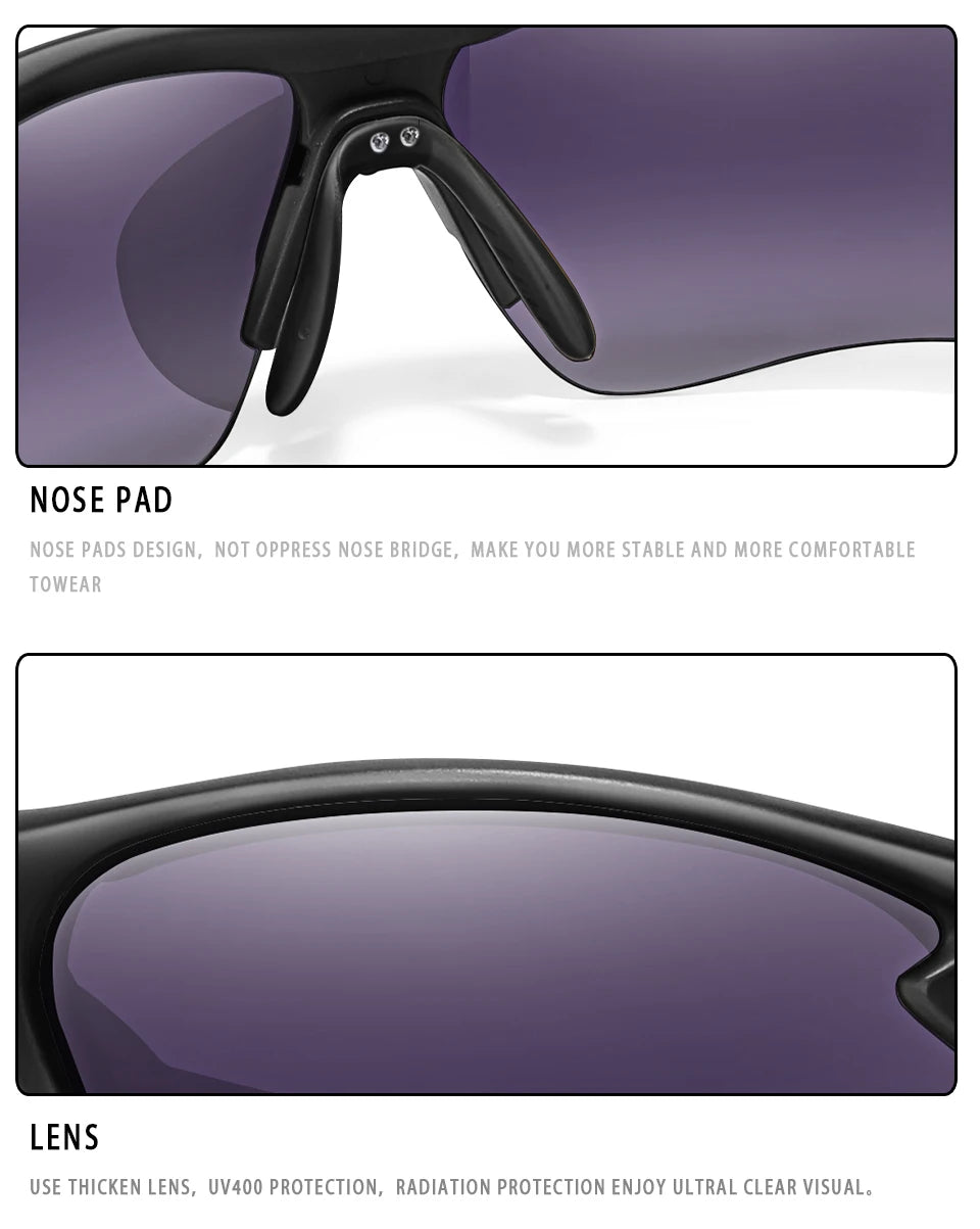 Brand Fashion Women Men Sunglasses Outdoor Sports Fishing Cycling Running Driving Eyewear Women Fashion Goggles Comfortable Nose