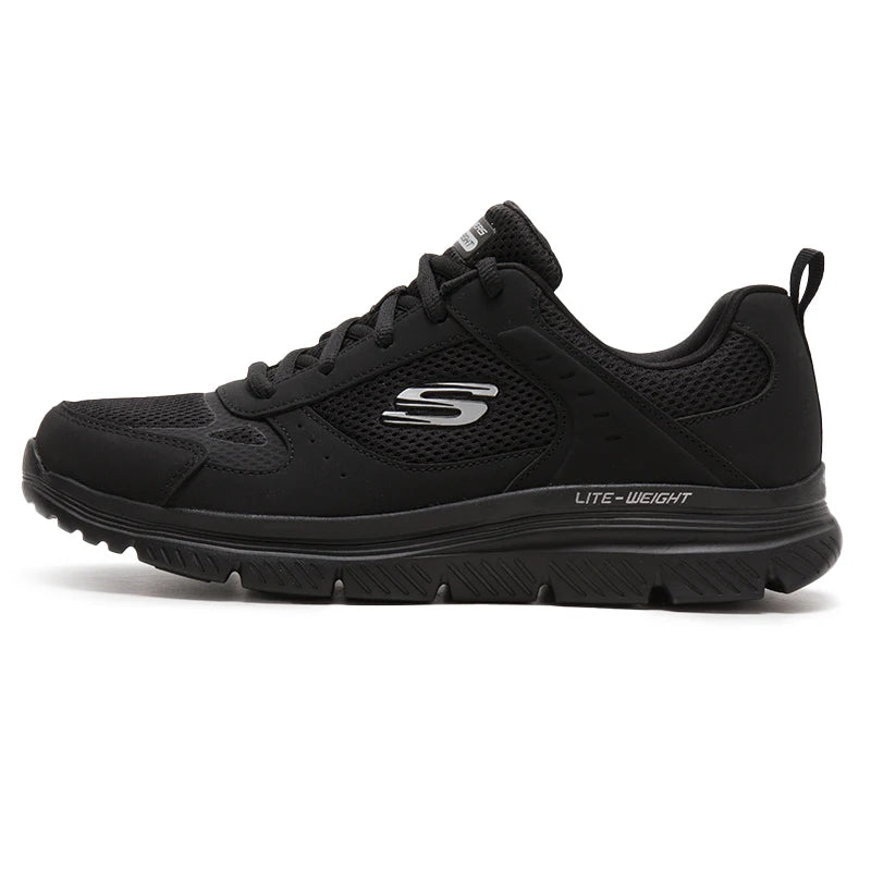 Skechers Men's Sports Shoes, Mesh Breathable Walking Shoes, Outdoor Lightweight, Wear-Resistant, Low-Top Casual Shoes 8790230-Bbk