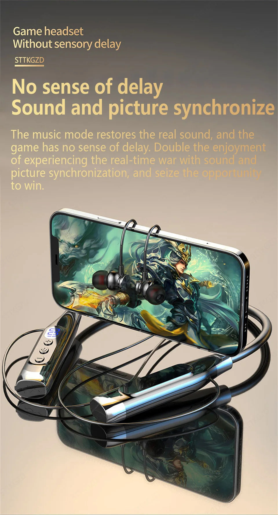 Wireless Headphones Neckband Bluetooth Earphone With Microphone  Long Battery Auriculares High Quality Headset Sport For TF Card