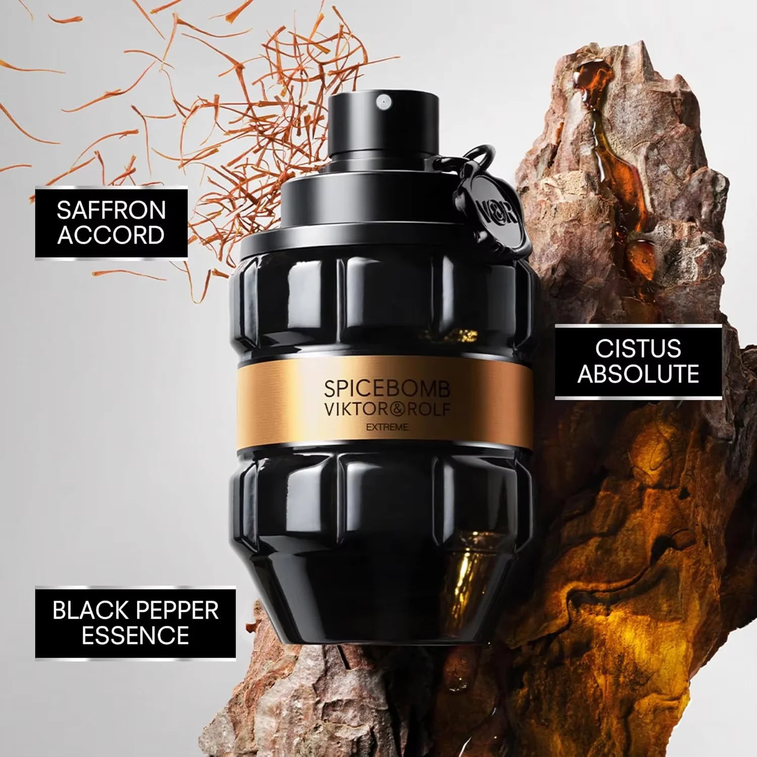 Men's Perfume Eau de Parfum Spicebomb Extreme 100ml Woody Spicy Long Lasting Cologne Spray Fragrance for Men Amber Vanilla Scent