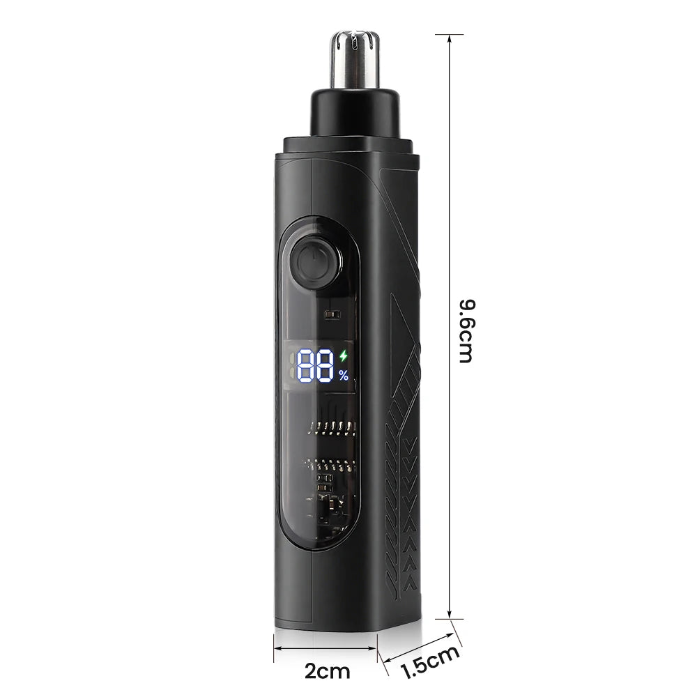 Rechargeable Nose Hair trimmer and Facial Hair remover for Men Nose Hair Shaver for nasal clearance - portable grooming tool for