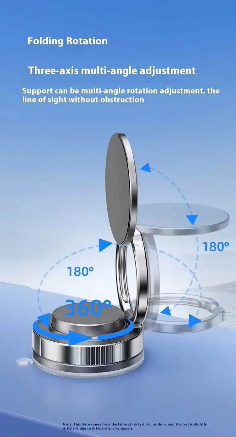 Magnetic Phone Holder for car 360° Rotatable Foldable & Adjustable Magnetic Car Mount ,Suction Cup Phone Holder for Car/Mirror