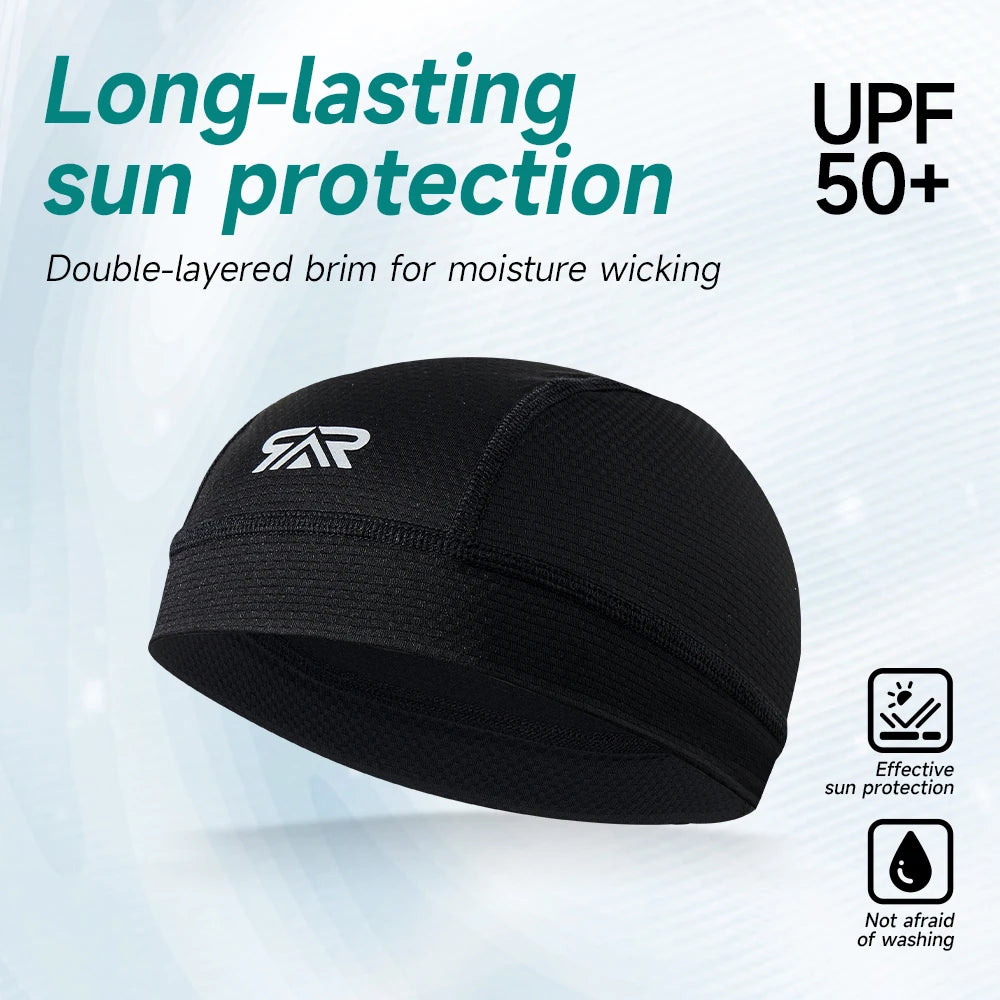 1/2Pcs Quick Dry Cycling Cap Summer Sun Protection Sweat Absorbing Road Bike Helmet Liner Hat Set Breathable Outdoor Riding Gear