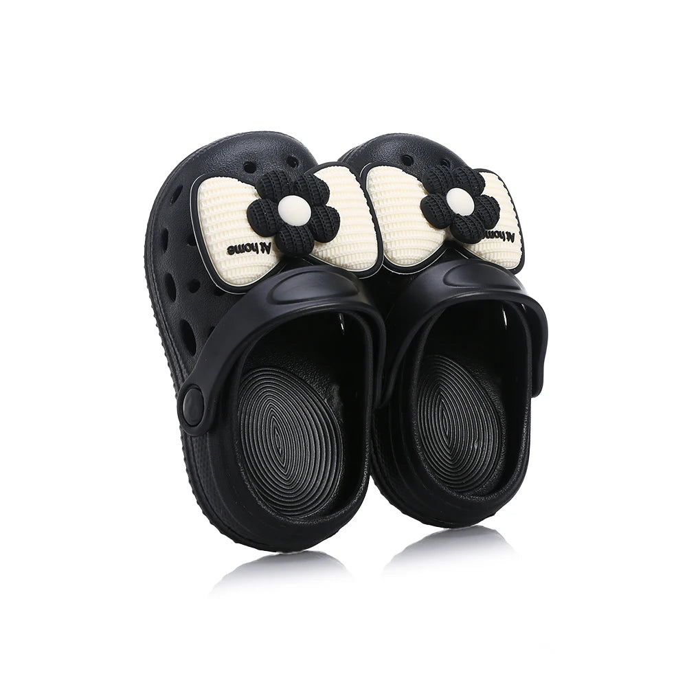 Children Garden Shoes Cute Cute Big Bow Beach Sandals Babies Slippers High Quality Soft Kids Outdoor Slippers Flip Shoes