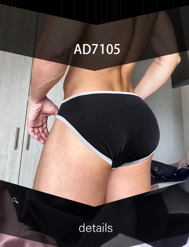 Men Modal 3D Pouch Briefs Athletic Sports Male Breathable Skin-friendly Soft Underwear High Stretch Underpants for Daily Wear