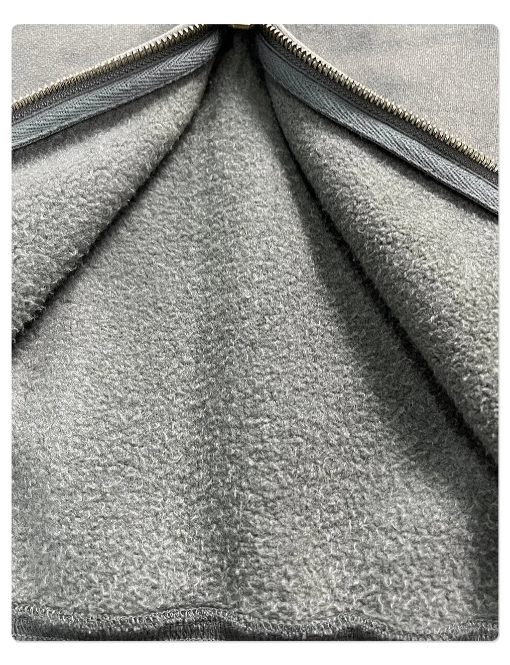 New Autumn and Winter Cashmere Zip Up Jacket Streetwear Casual Oversized Acid Washed Wax Printed Hooded Fleece Zipper Hoodie