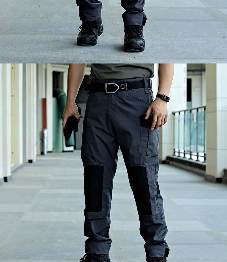 Military Tactical Cargo Pants Men Army Training Trousers Casual Multi Pockets Wear-Resistant Waterproof Pant Male Hiking Pants