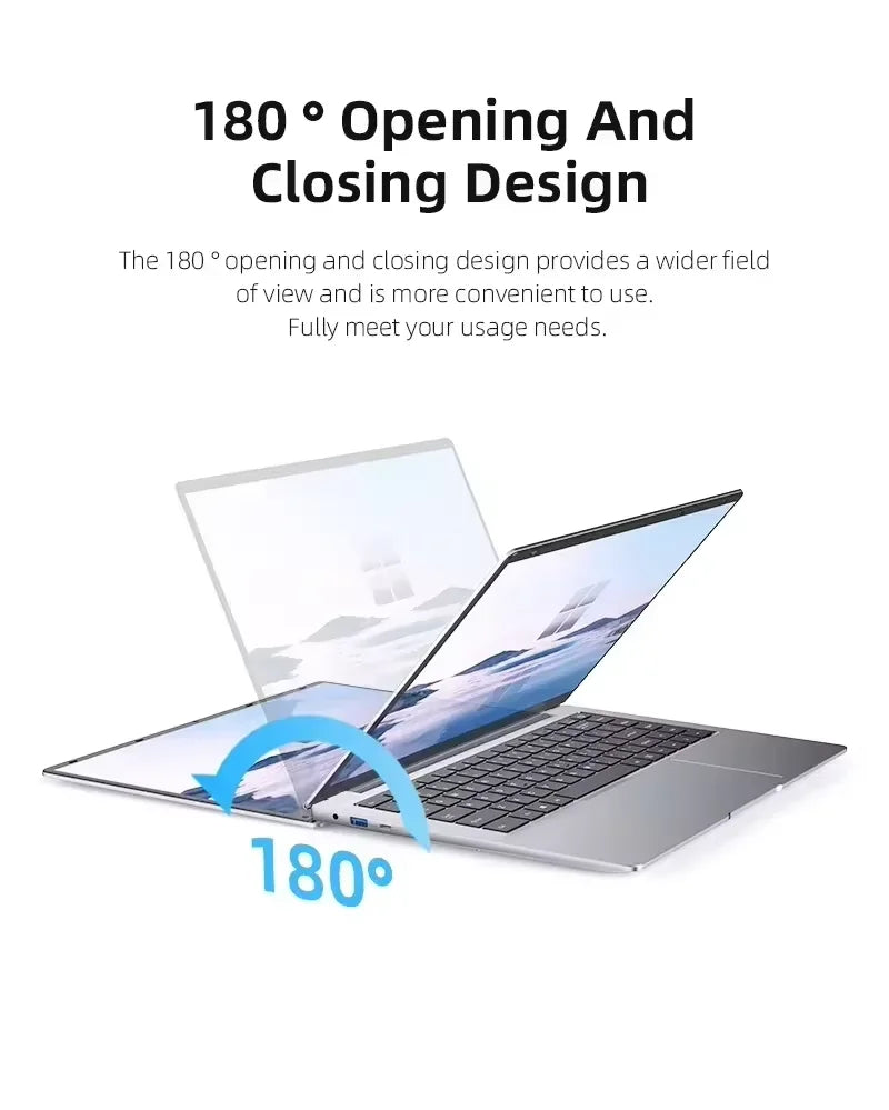 2026 Portable  Windows 11 Pro Laptops Intel Core i7 8650U 16GB RAM 1TB SSD Office Gamer Study notebook Computer PC