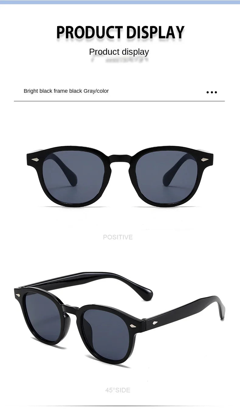 New Vintage Rectangle Sunglasses Men Women Luxury Brand Designer Square Sun Glasses Fashion Men Sun Glasses Oculus Christmas
