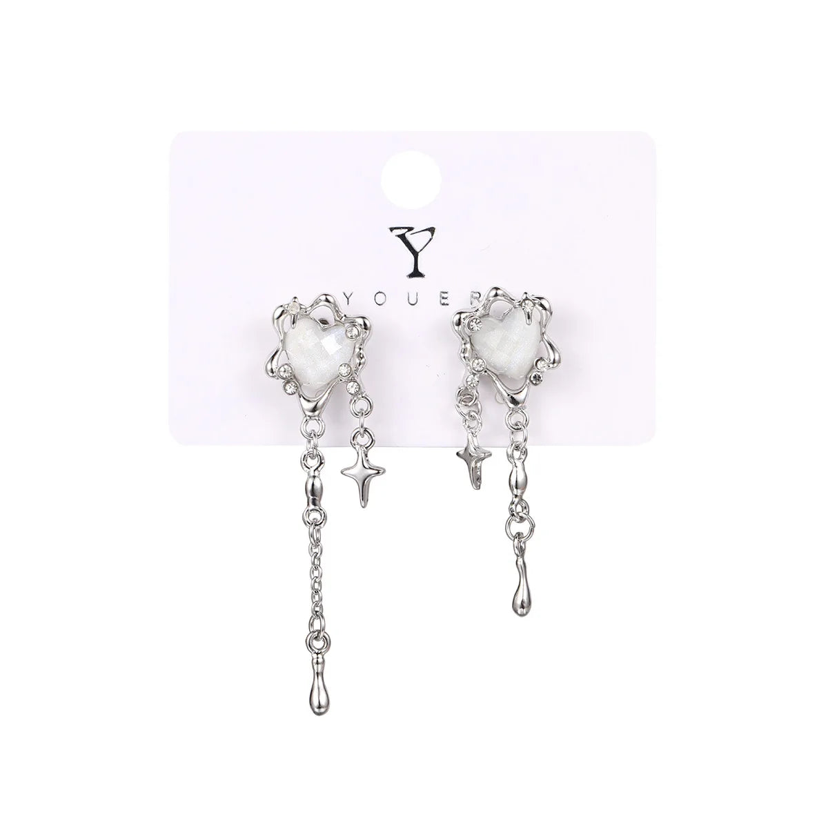 New Sweet Cool Wind Love Tassel Star Earrings Women Design Senior Sense of Fashion Personality Earring Party Jewelry Gifts 2023
