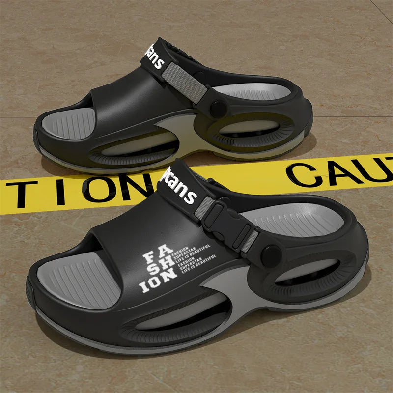 2025 Men's Beach Slippers Outdoor Sandals Comfortable Soft Sole EVA Slide Clogs Casual Shoes Men Women Beach Sandals Big Size