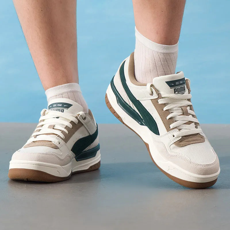 PUMA Unisex Retro Skate Sneakers 400214-09 Wide Flat Laces Gum Sole Casual Shoes
