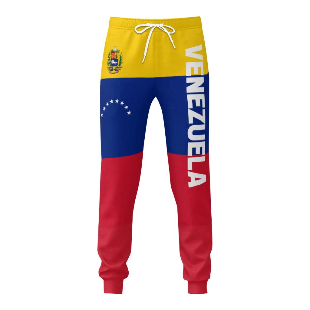 2025 Venezuela Flag Mens Sweatpants with Pockets Joggers for Men Sports Casual Sweat Pants With Drawstring