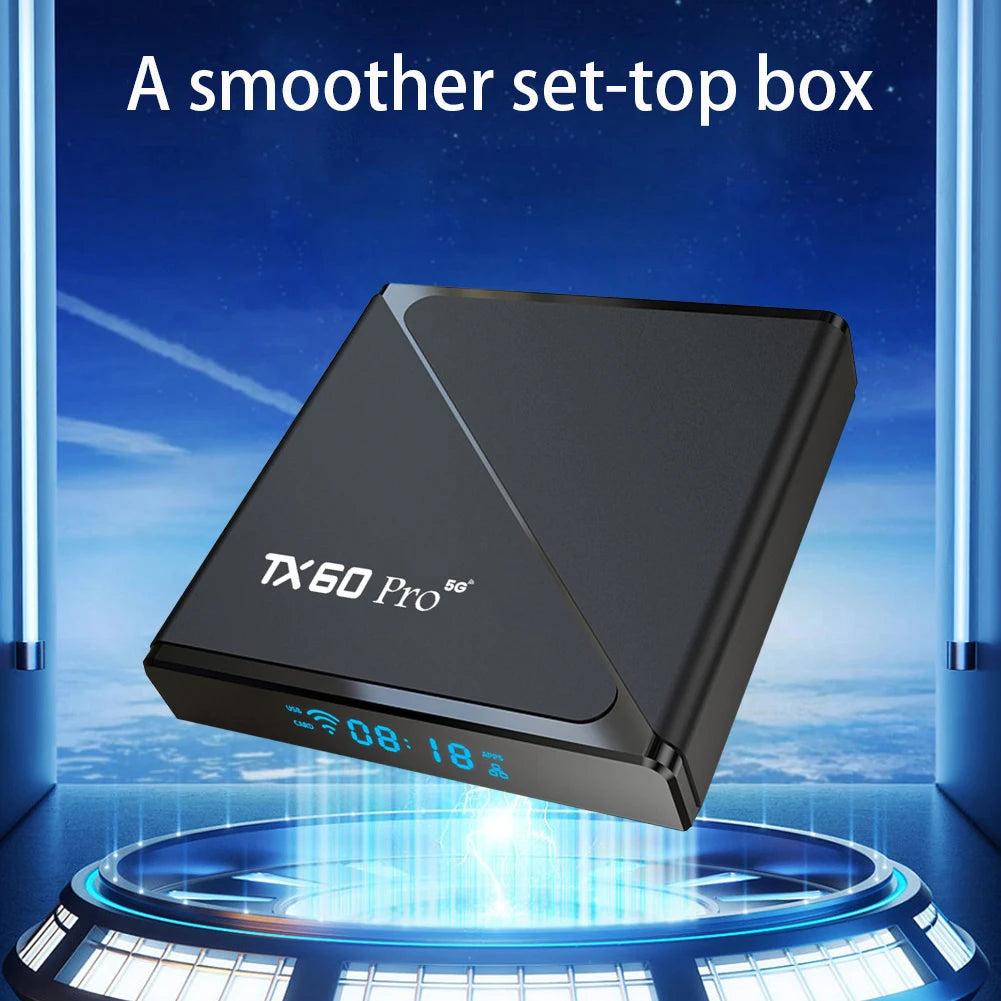 Android 16 Smart TV Box Pro 16GB+256GB Media Player With Voice Control 14K 2.4G/5G Dual WiFi Set Top Box with Remote Android Box