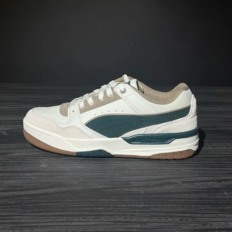 PUMA Unisex Retro Skate Sneakers 400214-09 Wide Flat Laces Gum Sole Casual Shoes