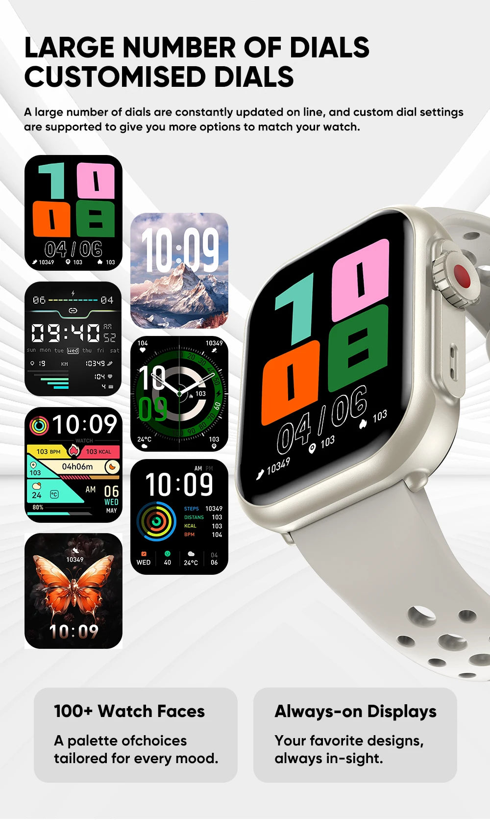 LIGE New 1000mAh Big Battery Smart Watch Full Touch Bluetooth Call Men's Watches 100+ Sports Mode Heart Rate Monitor Smartwatch