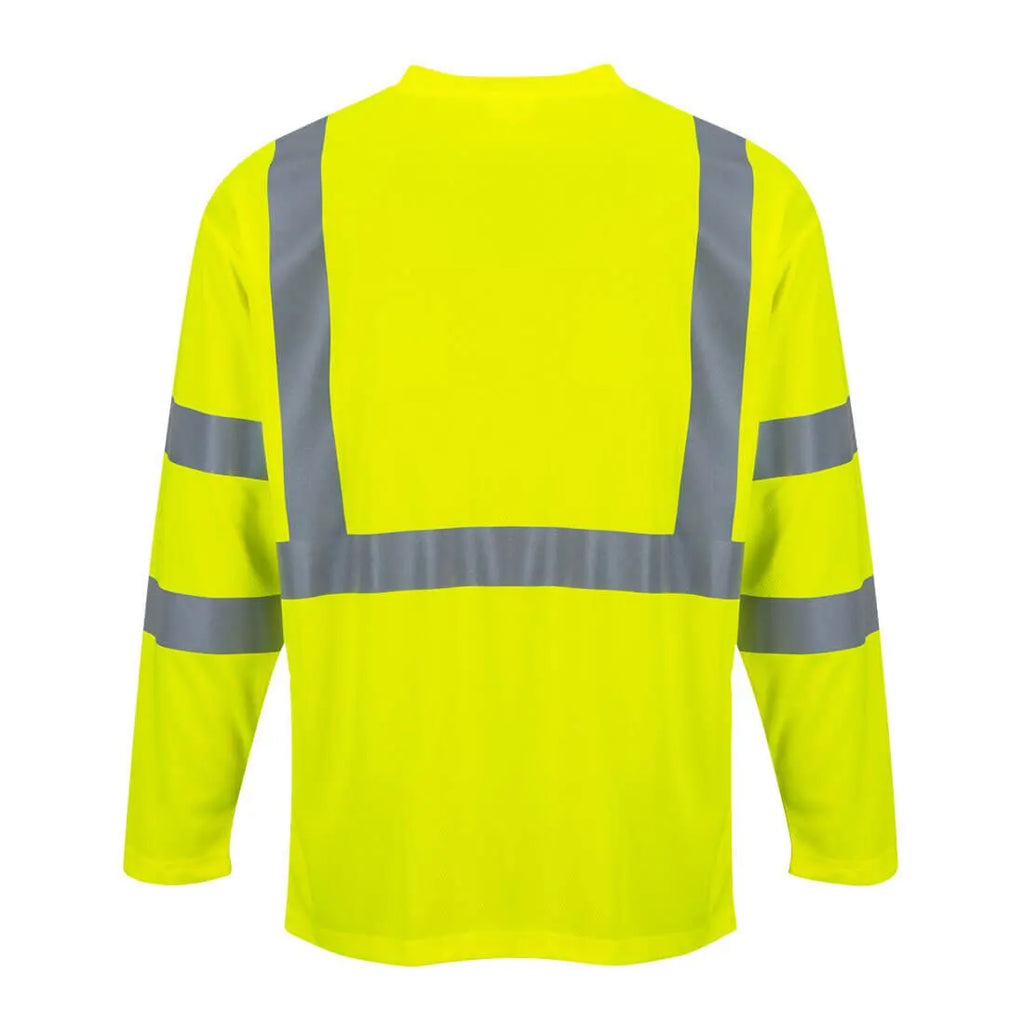 Outdoor spring and autumn long sleeved T-shirt, running and cycling safety clothing, quick drying and speed reducing casual clot