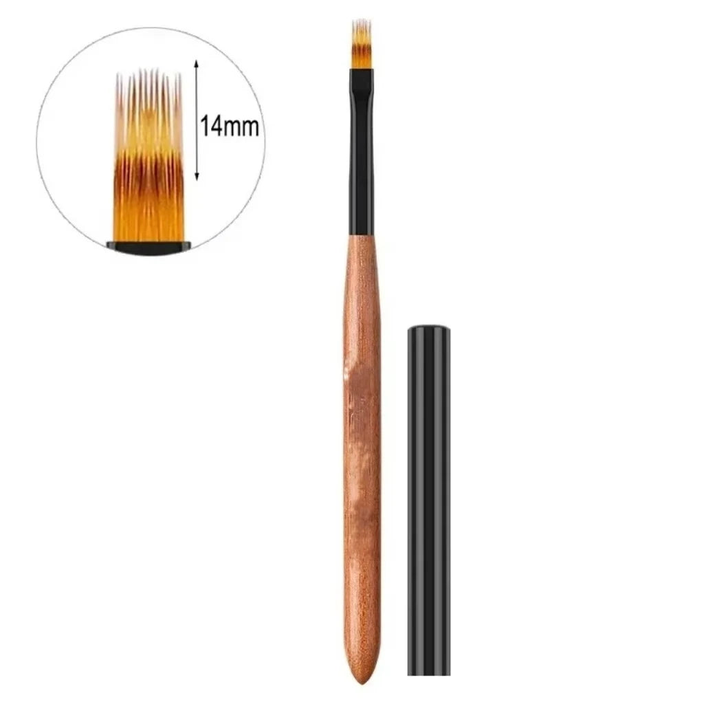 Gradient Nail Art Brush Acrylic Nail Ombre Pen DIY UV Gel Brushes Painting Drawing Flowers Nails Brush Manicure Tools for Salon