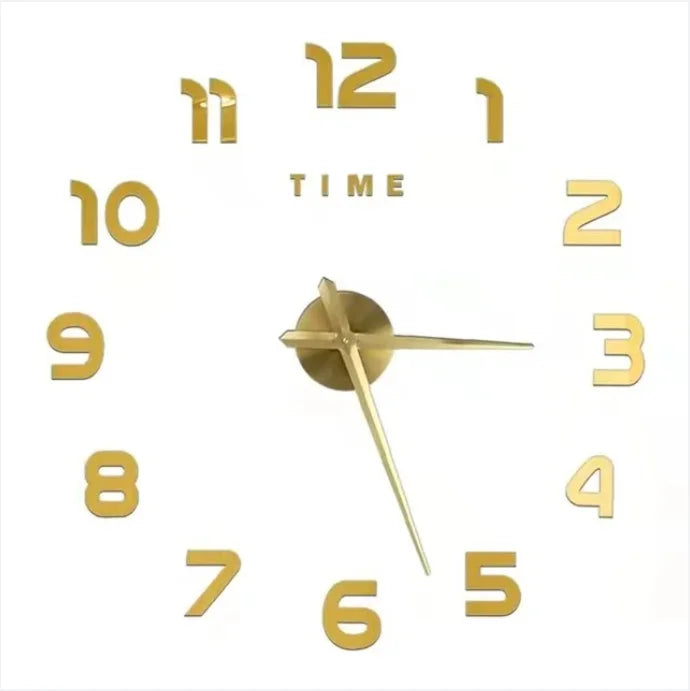 New Modern Design Large Wall Clock 3D DIY Quartz Clocks Fashion Watches Acrylic Mirror Stickers Living Room Home Decor Horloge
