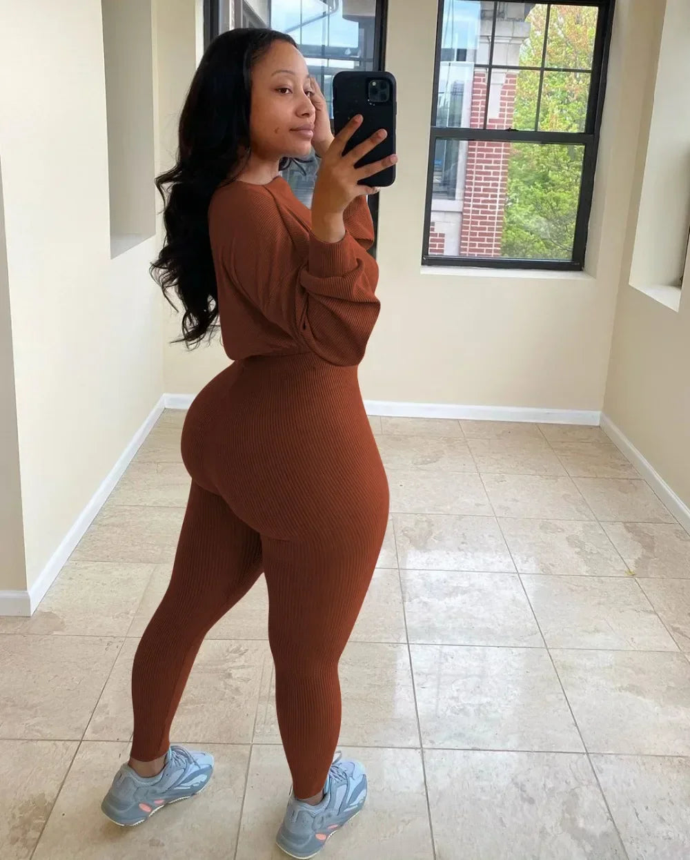 Fashion Summer Solid Lucky Label Letter Embroidery Two Piece Sets Women Sweatshirt+Leggings Casual Sporty Tracksuits Female