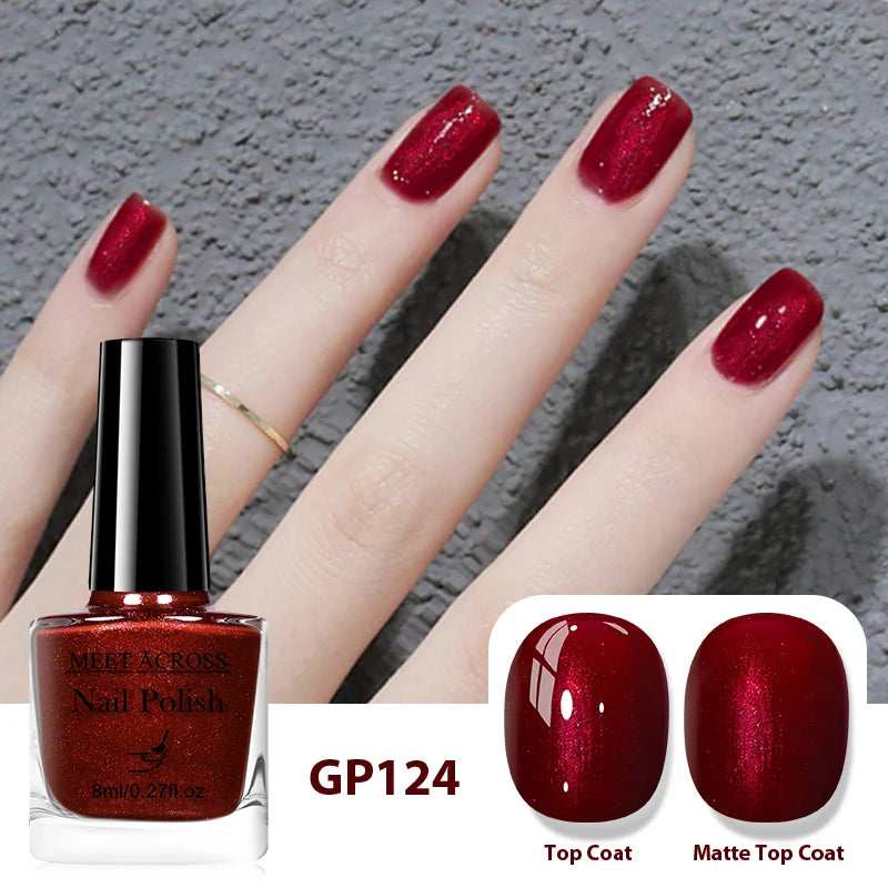 8ml Water-Based Nail Polish 48 Colors Long Lasting Quick Drying No Need of Lamp to Cure Nail Supplies Vernis for Nails Manicure