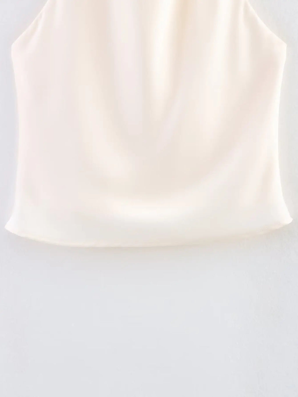 Zevity 2025 Women Chic Solid Color Sleeveless Soft Touch Halter Camis Tank Lady Backless Summer Beach Shirt Blouse Tops LS9365