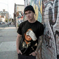 New MJ Michael Jackson Graphic Print T-shirt Summer Street Style Hip-hop Fashion Tee Men's And Women's Breathable Crew Neck Top