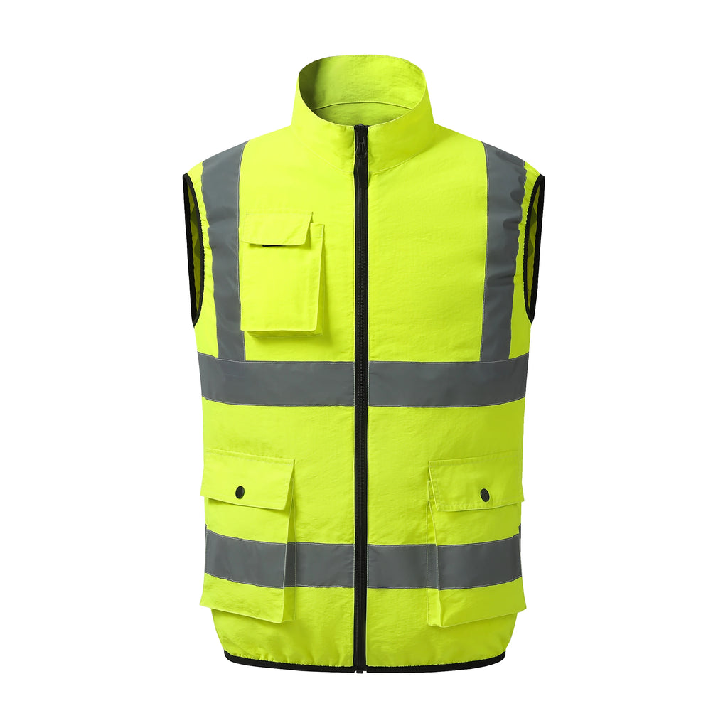 Summer Cooling Labor Protection Clothing, Breathable and Ventilated Fan Suit, Sanitation Reflective Vest, Heatstroke Prevention