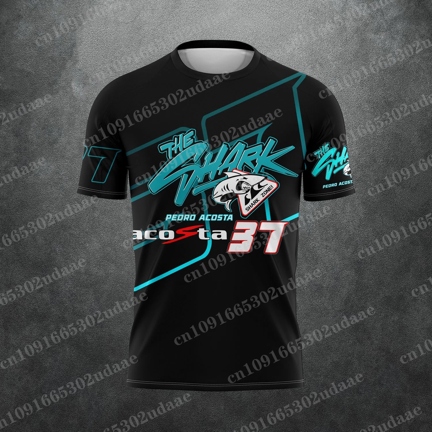 2026 New Racing No.37 Rider Pedro Acosta   Fan 3D Printed Pattern T-Shirt  the shark Men Women Summer Casual Short Sleeve