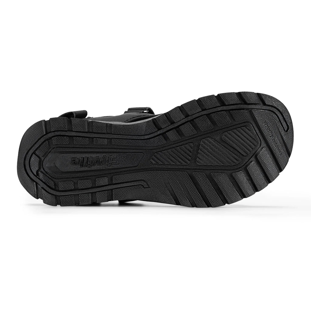 FitVille Mens Sandal Wide Toe Box Walking Athletic Sandals For Men With Arch Support Cushion Slip-Resistant Beach Sandals