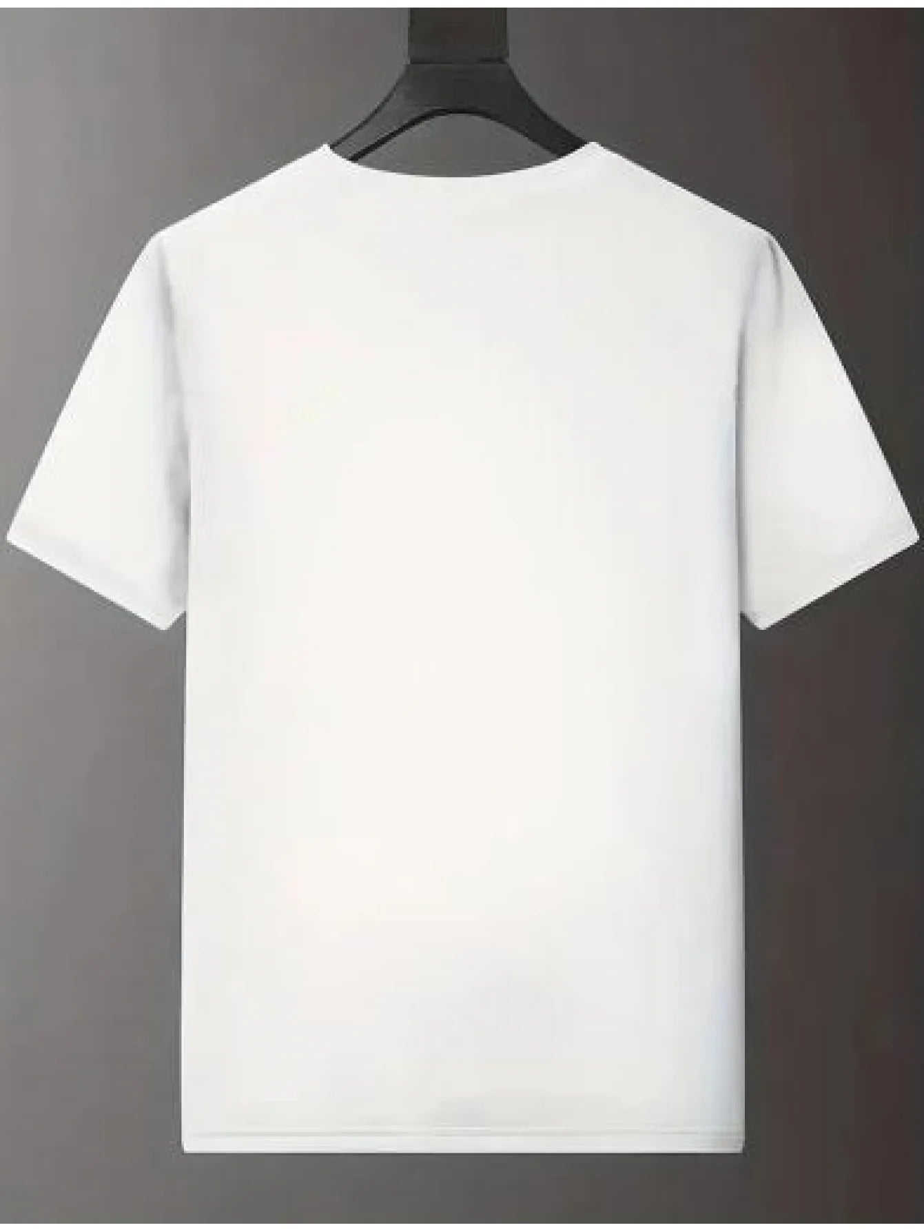 Men's summer 100% pure cotton casual fashionable loose geometric animal letter pattern casual round neck short sleeved T-shirt