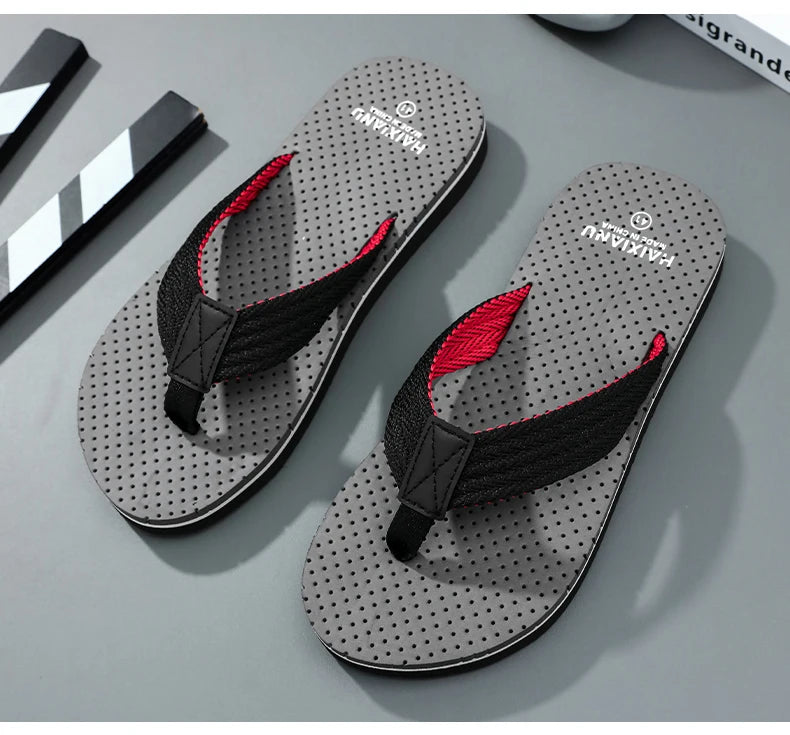 New Sandals Shoes Men Summer Men Flip Flops High Quality Beach Sandals Anti-slip Zapatos Hombre Casual Shoes 2025 Man Slippers