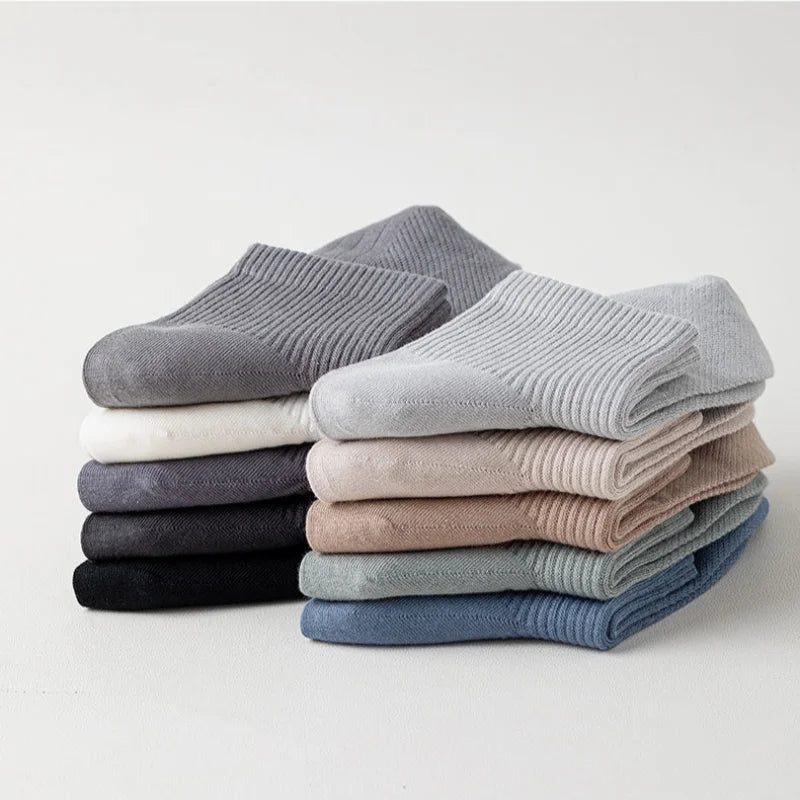 1/3 Pairs Men's Cotton Antibacterial No-Show Socks - Summer Thin Moisture-Wicking Breathable Sports Ankle Socks