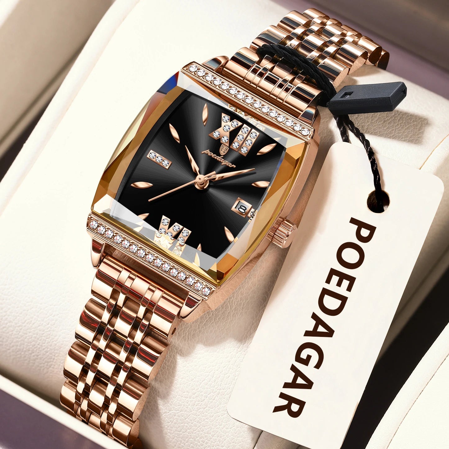 POEDAGAR Fashion Watch For Woman High Quality Waterproof Date Elegant Ladies Watch Stainless Steel Original Women Quartz Watches