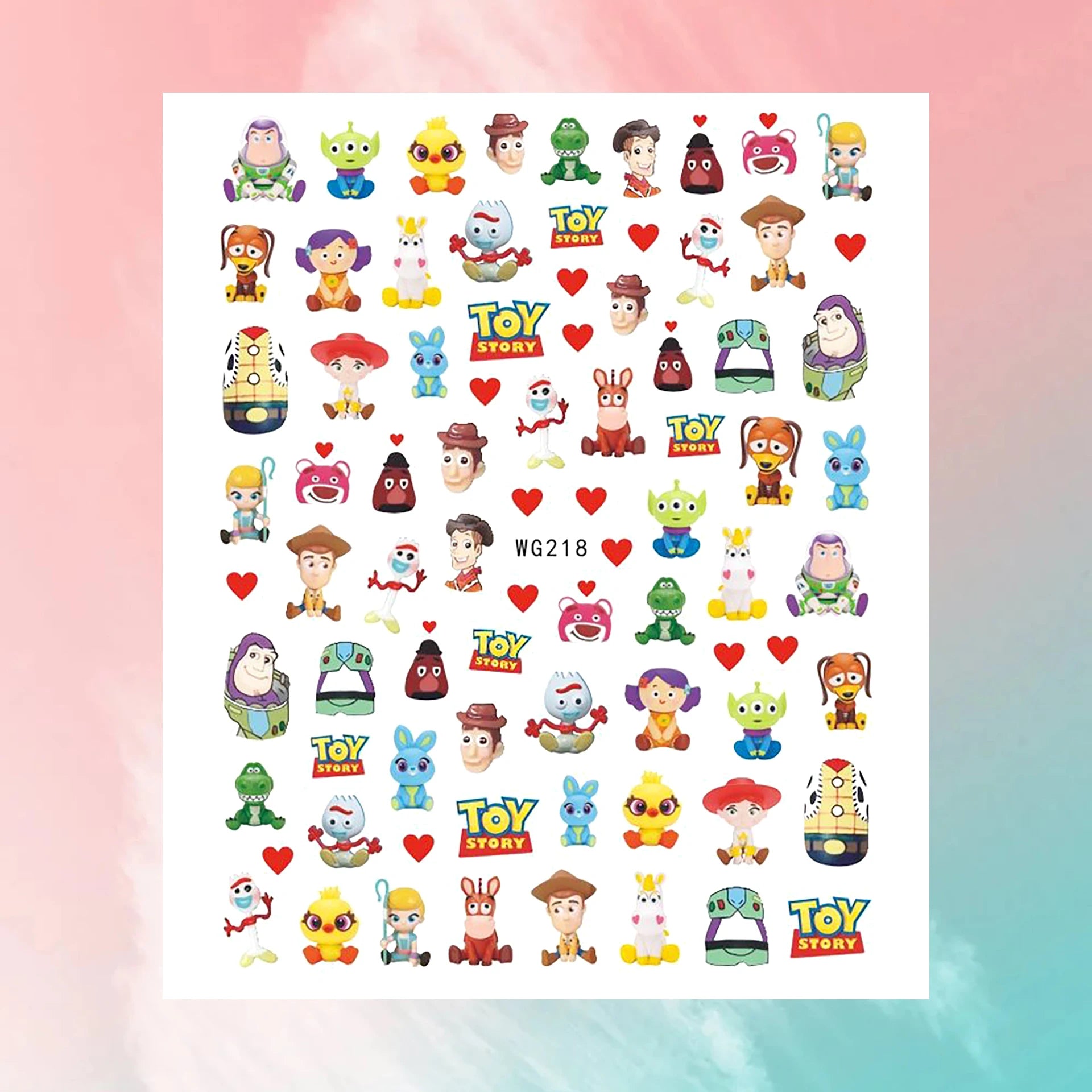 Disney Cartoon Adhesive Nail Stickers Nail Decorative Decals Nail Sliders Stitch Mickey 3D Stickers Press on Nails