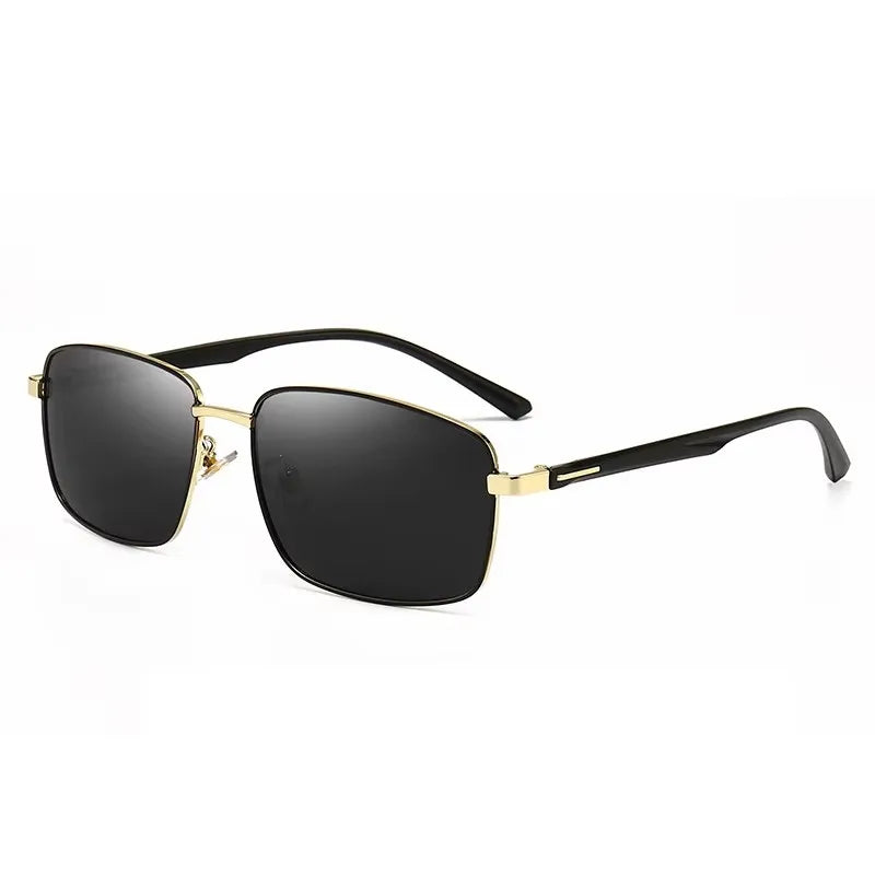 Business Metal Square Frame Polarized Sunglasses Luxury Oversized UV Protection Sun Protection Sunglasses 5027