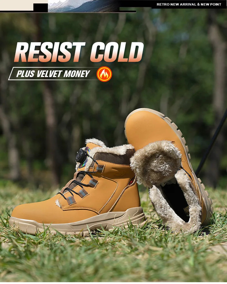 comfortable safety shoes for men high waterproof work shoes non-slip safety boots rubber outsole working sneakers with metal toe