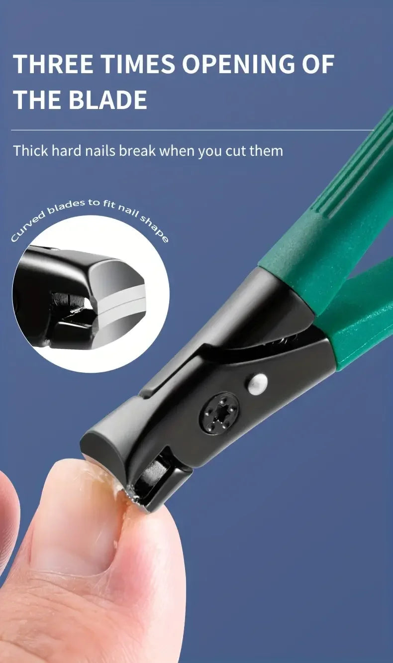 Thick Nail Clippers Set Splash Resistant False Nails Cutter Professional Nail Plier Pedicure Tools for Nail Tip Manicure Tools