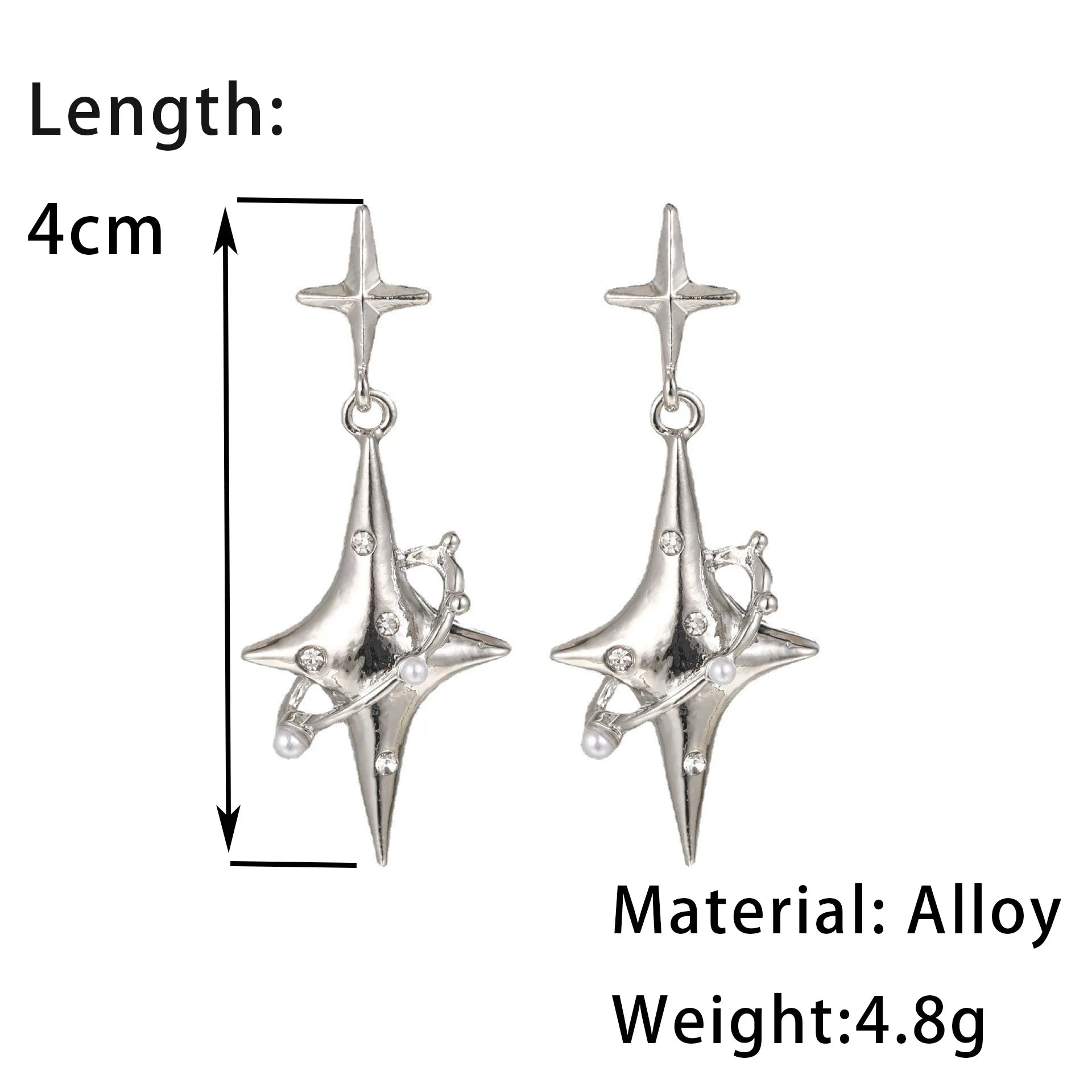 New Sweet Cool Wind Love Tassel Star Earrings Women Design Senior Sense of Fashion Personality Earring Party Jewelry Gifts 2023