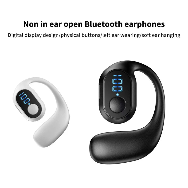 Wireless Bluetooth Headphones With Digital Display With Microphone Handsfree Noise Canceling Earphones For Driving Audifonos﻿