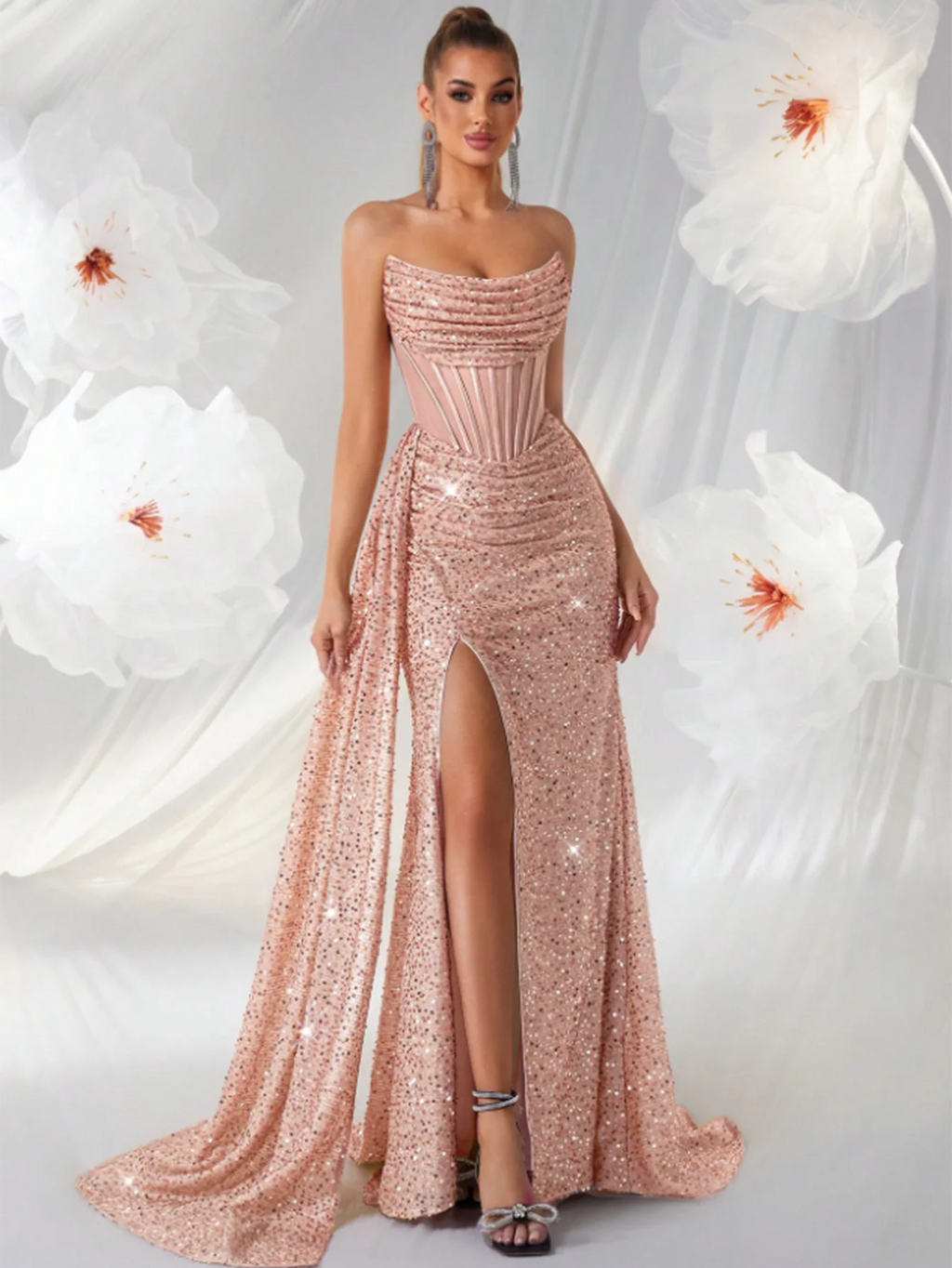 2026 Elegant Bridesmaid Dress Prom Evening Gown for Women Party Dresses Stylish Bridal Attire in Multiple Sizes
