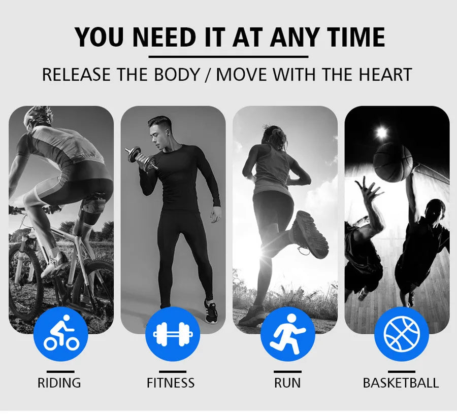 Men's Running Compression Shirts Short Sleeve Sport Gym Tees Fitness Quick Dry Sweatshirt Jogging Tracksuit Athletic Shirt Tops