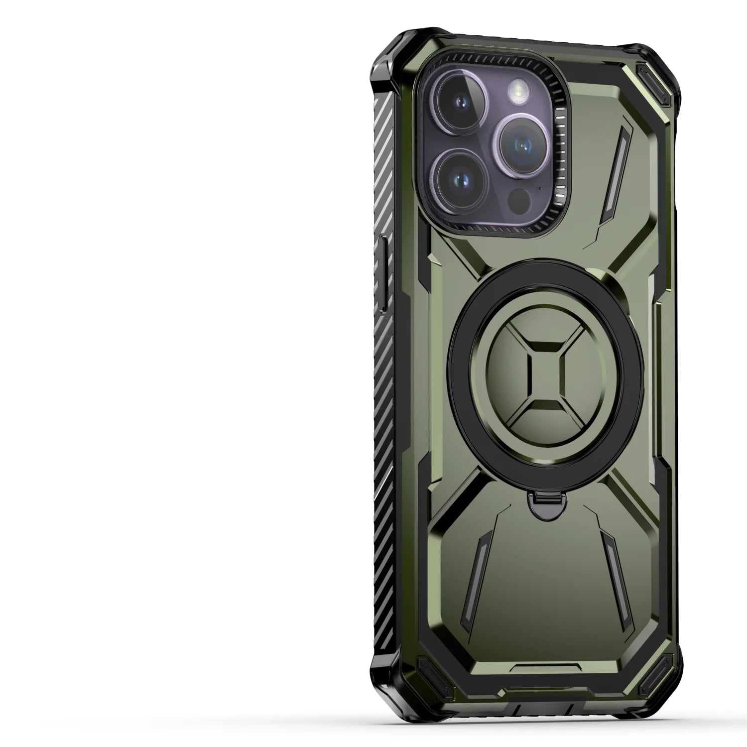 Stand Case for iPhone 16e/16/15/14/13/12/11 Pro Max XR SE 2022 7 8 Case [Compatible with Magnetic][Invisible Magnet Kickstand]