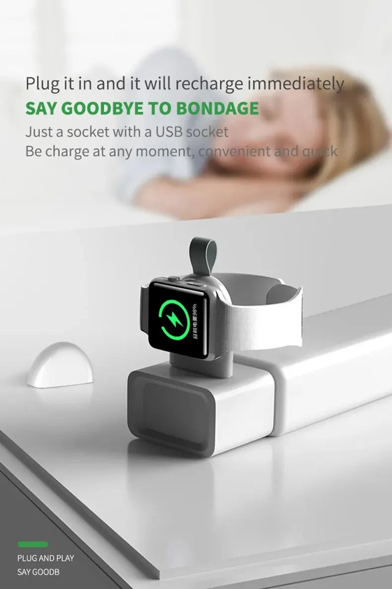 Fast Magnetic Wireless Charger For Apple Watch 8 7 6 5 4 3 SE Ultra 2 IWatch Dock Adapter Chargers Portable USB Charging Station