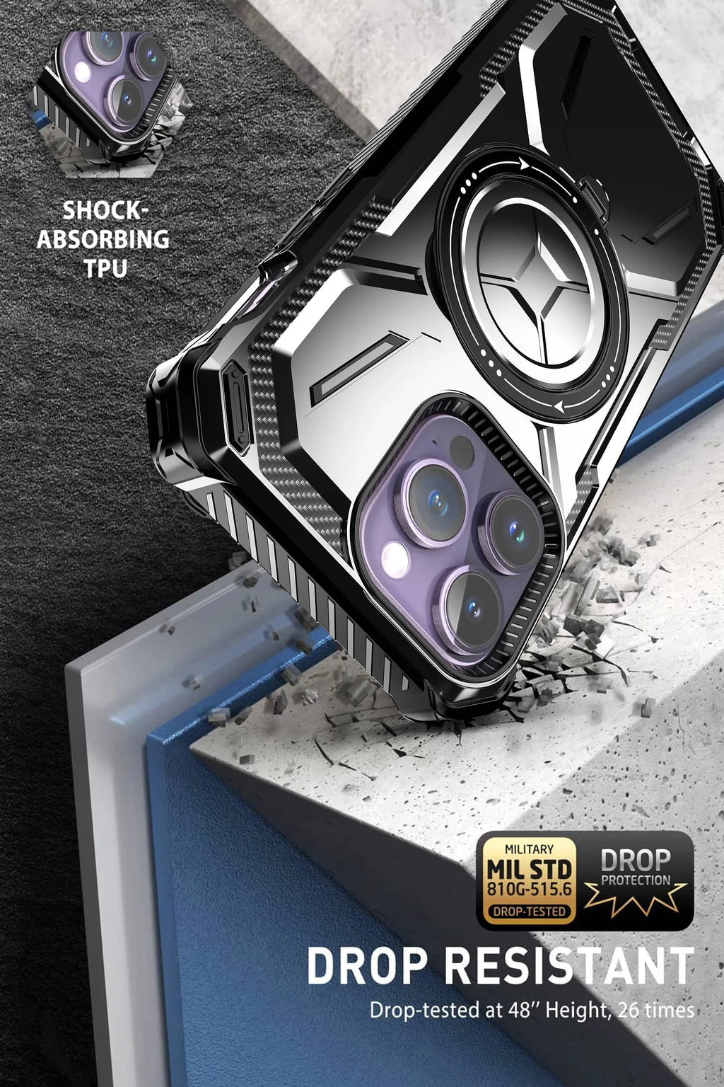 Stand Case for iPhone 16e/16/15/14/13/12/11 Pro Max XR SE 2022 7 8 Case [Compatible with Magnetic][Invisible Magnet Kickstand]
