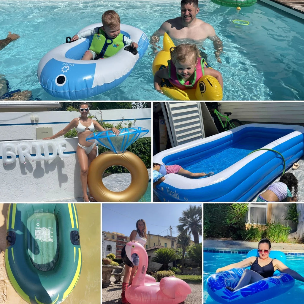 4-Person Foldable Inflatable Boat With Air Pump Paddle Thickened PVC Aluminium Material Sports Rescue Purposes Lake Exploration