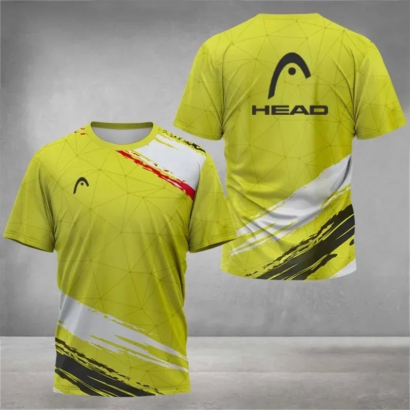 2026 Top Breathable Mens T Shirt Outdoor Badminton Table Tennis Jersey O Neck Short Sleeve Loose Top New Mountaineering Clothing