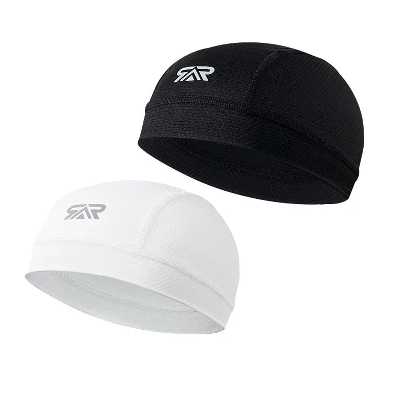 1/2Pcs Quick Dry Cycling Cap Summer Sun Protection Sweat Absorbing Road Bike Helmet Liner Hat Set Breathable Outdoor Riding Gear
