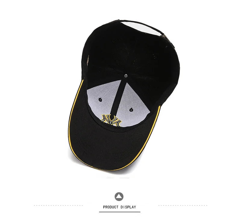Fashion Letters MY Embroidery Baseball Cap For Women Men Cotton Unisex-Teens Snapback Flat Bill Hip Hop Tide Hats Visors Sun Hat